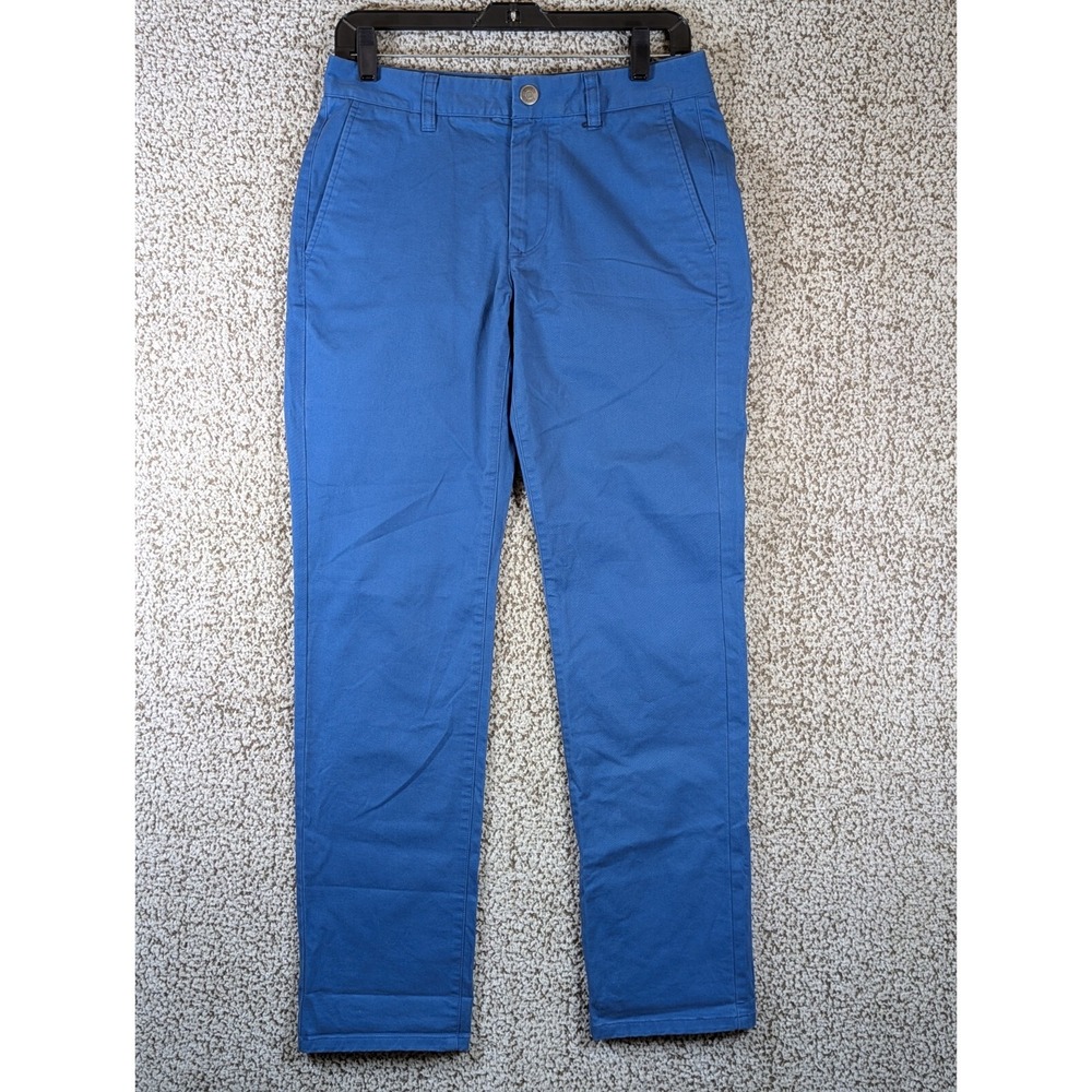 Bonobos Chino Pants Men's Size 29x30 (Tag 28x30) Blue Golf Hike Outdoors